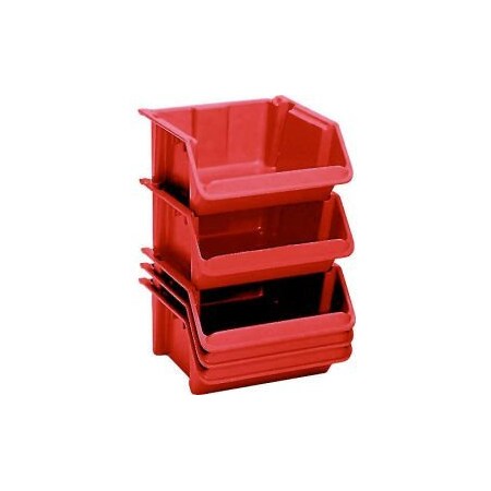 Lewisbins Stack and Nest Bin, Red, 5 PK SH2416-8RED